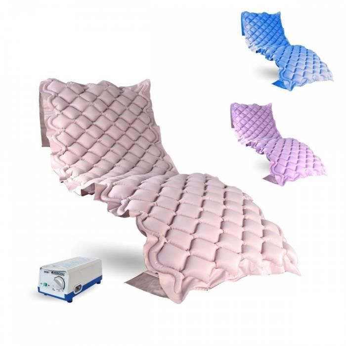 Matelas anti escarres | À air | Avec compresseur | PVC médical ignifuge | 200x90 x7 cm | 130 cellules | Beige | Mobi 1 | Mobiclinic