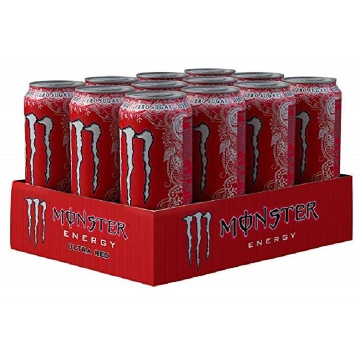 Monster Energy Ultra Red-( 473 Ml X 12 Cans )