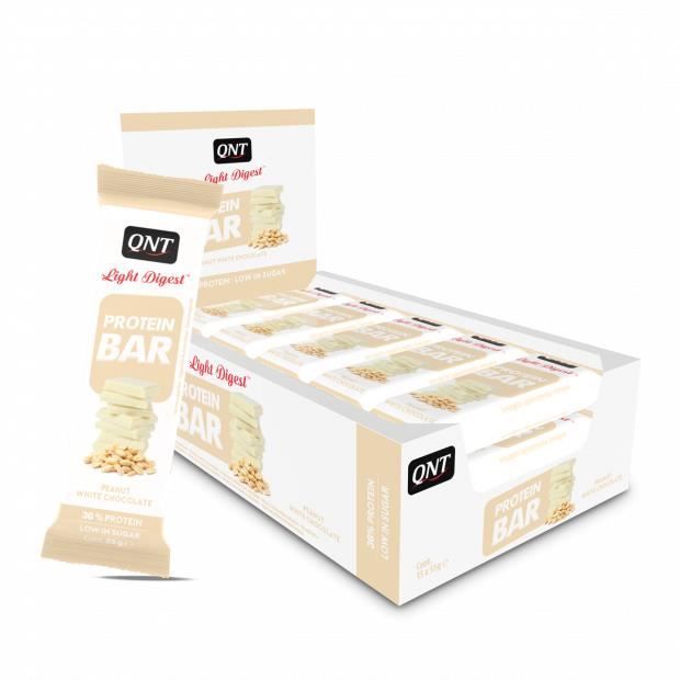 Barres Protéinées Cacahuète Chocolat Blanc 15 x 55 g