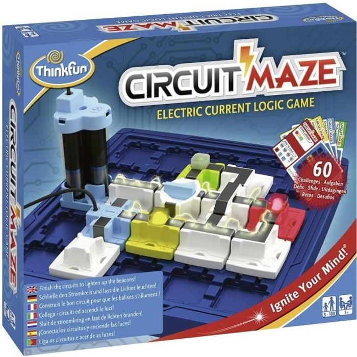 CIRCUIT MAZE - Jeu de Casse Tête - 60 Cartes Défis-Solutions