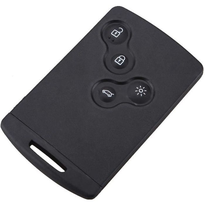 Smartcard carte cle pour renault 4 boutons laguna koleos smart coque telecommande plip @pro-plip