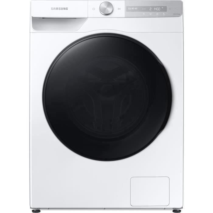 Lave-linge hublot SAMSUNG QuickDrive™ Ecobubble™ WW80T734DBH - 8 kg - Induction - 1400 trs/min - Connecté - Blanc