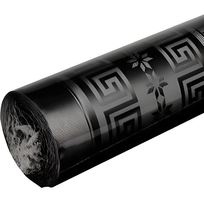 Nappe damassee 1.20m x 6 m noir