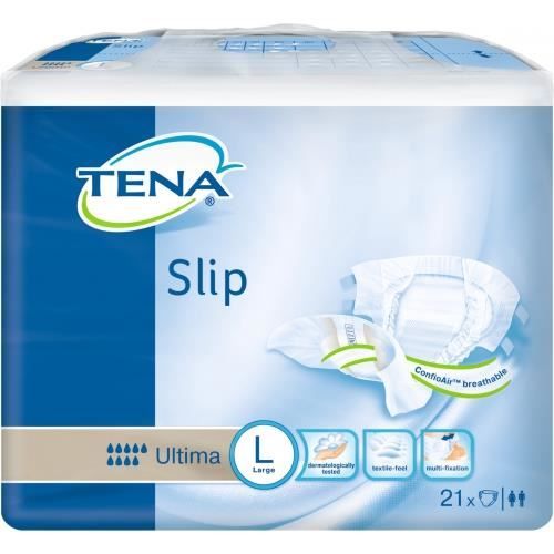 TENA SLIP ULTIMA CONFIOAIR LARGE CARTON DE 63 PROTECTIONS