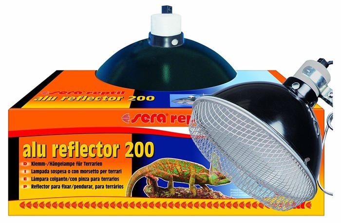 SERA Reptil Alu Reflector 200 Ø20 cm - Réflecteur lampe chauffante aluminium E27 pour terrarium