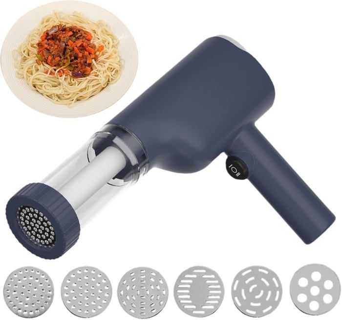 STONELINE Machine à Pâtes Fraîches Électrique USB Rechargeable 3000 MAh 40 W - 7 Accessoires Pour Spaghetti, Gnocchis & Plus - Acier Inox Rouge STONELINE Machine à Pâtes Fraîches Électrique USB Rechargeable 3000 MAh 40 W - 7 Accessoires Pour Spaghetti, Gnocchis & Plus - Acier Inox Rouge