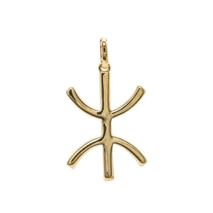 Pendentif croix Berbere en plaqué Or 750 amazigh lhomme libre Pendentif croix Berbere en plaqué Or 750 amazigh lhomme libre