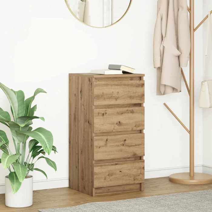 vidaXL Buffet chêne artisanal 375x35x76 cm bois dingénierie meuble de rangement meuble de rangement de cuisine meuble 861759
