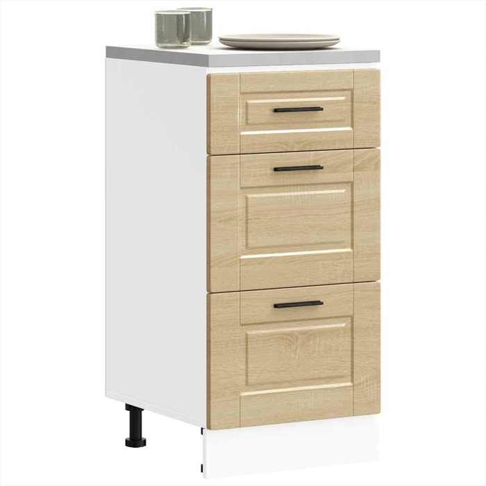 vidaXL Armoire de cuisine Porto chêne sonoma bois dingénierie 854223