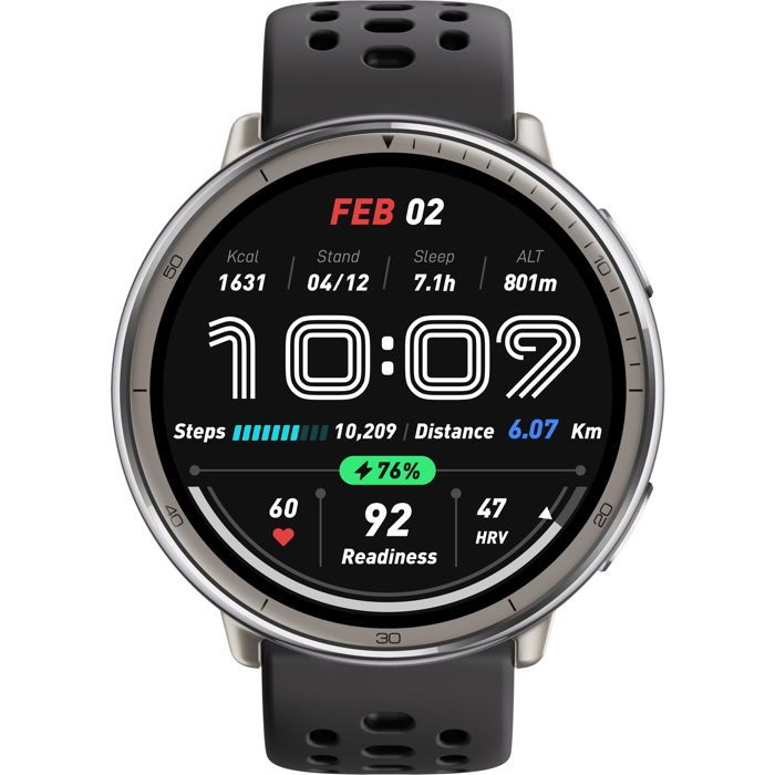 Smartwatch - AMAZFIT - Active 2 - Écran AMOLED 132 - GPS & Bluetooth 5.2 - Étanche 5 ATM