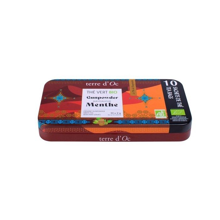 Thés - Terre dOc : Thé vert menthe bio nomade x10 Thés - Terre dOc : Thé vert menthe bio nomade x10