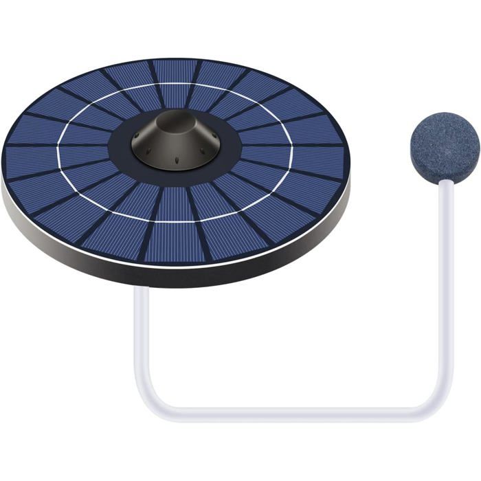 Pompe à Oxygène pour Aérateur dÉtang Solaire avec Tuyau dair Et Pierre à Bulles Aérateur dÉtang à Eau Flottante