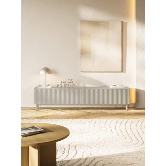 SELSEY  - Meuble Tv Veldio Ii - 175 Cm - Greige
