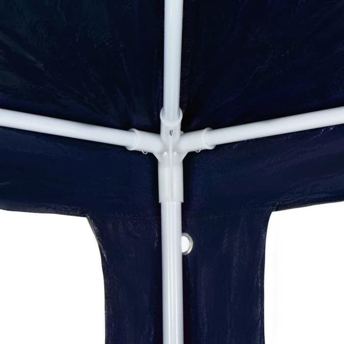 Tente de réception 3x4 m - MEUBLECHIC - Bleu - 3x4x255 m - Résistant aux UV et à leau - Toit en polyéthylène