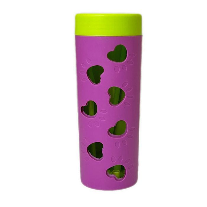 Jouet distributeur de croquettes 14.8x5.8cm Distributeur de nourriture éducatif Pour chiens et chats ralentit la prise de nourriture