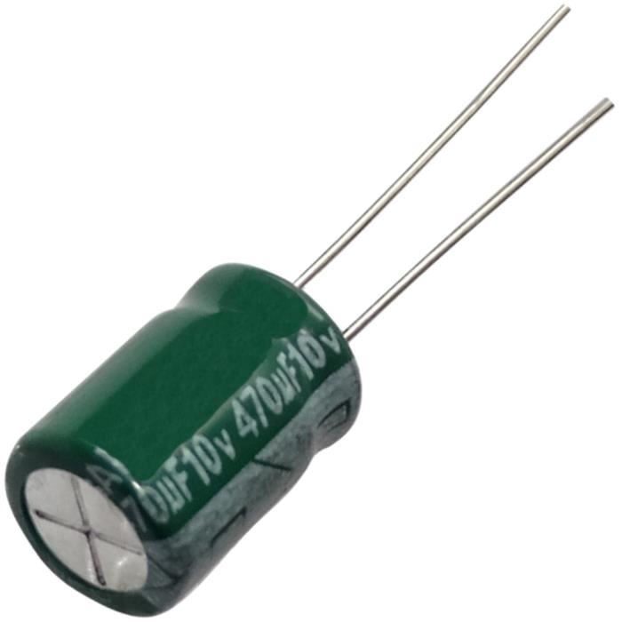 10 Condensateurs Électrolytiques 220µF 35V - Low ESR - 105°C - Pour Réparation Électronique