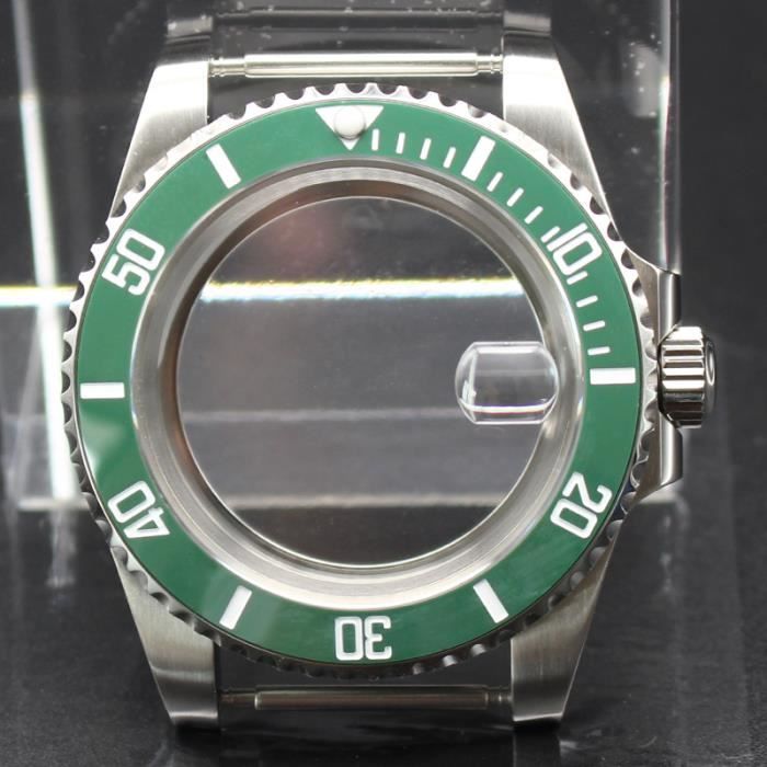 Boîtier De Montre 41.5 Mm En Acier Inoxydable - Compatible Mouvement NH35/NH36/4R - Montage DIY