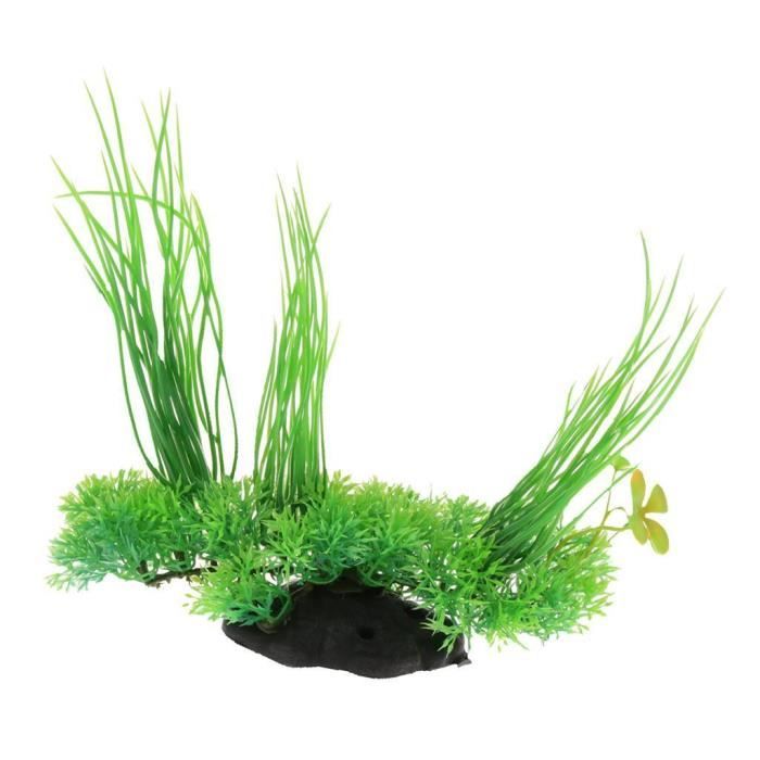 Aspect naturelplante d'herbe aquatique artificielle d'eau 20cm décor ornement décoration pour