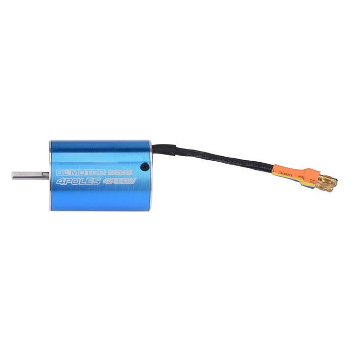 Moteur Brushless 3650 750W 4 Pôles - 3300KV Pour Voiture/bateau RC 1/10, Haute Efficacité, Protection Surchauffe