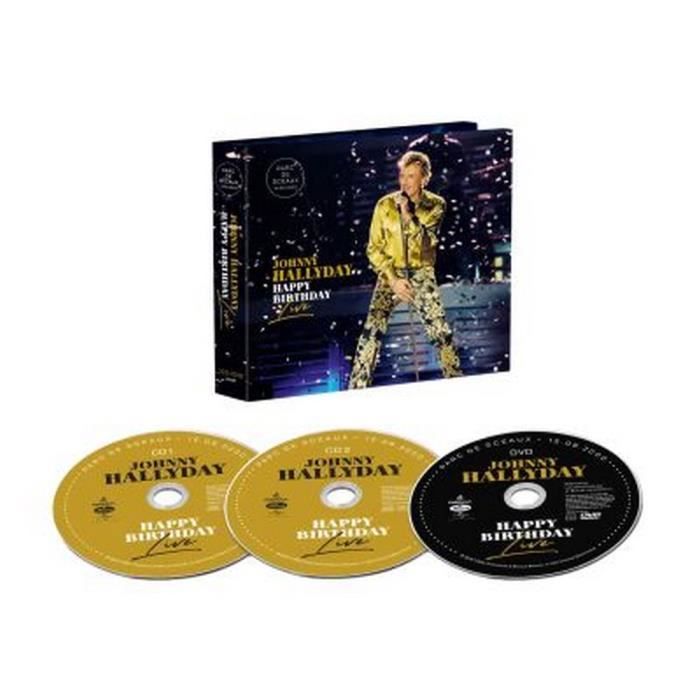 Johnny Hallyday Happy Birthday Live Parc De Sceaux 2cd 1dvd Album Ed 2020 Achat Cd