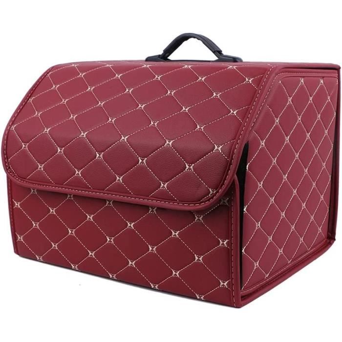 Sac De Rangement Coffre Mercedes V-Class V220d V250d V300d L – Organisateur Cuir Pliable XL Noir