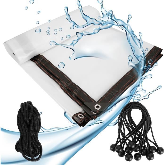 LIWI-Bâche Transparente Avec Oeillets, Couverture Végétale Polyvalente