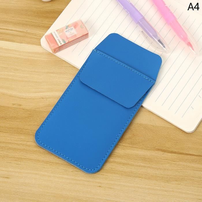 Pochette Infirmière Cuir épais Bleu – Organisateur De Poche Pour Stylos, Protège Blouse Médicale - 2