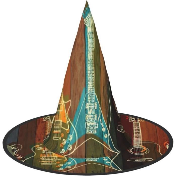 Chapeau De Sorcière Tricoté Halloween Pour Enfants - Taille 52-54 Cm - Pliable, Couleur Assortie - Pour Déguisement, Fête - 5