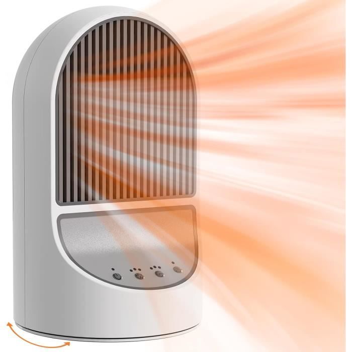 Chauffage Soufflant 1200W Portable - Chauffage Rapide 3s Pour Bureau/Maison