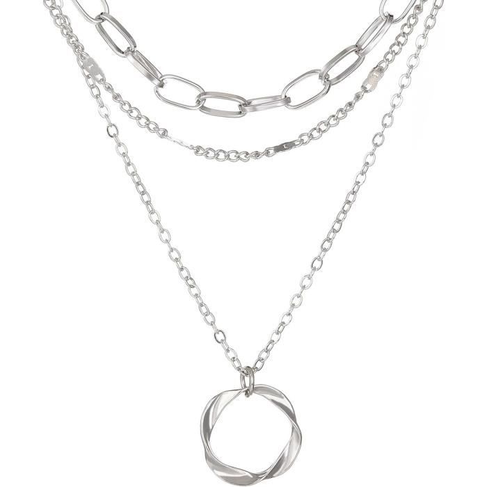 Collier Pendentif éléphant Rétro Gravé - Détails Ajourés, œil En Cristal, Référence 578