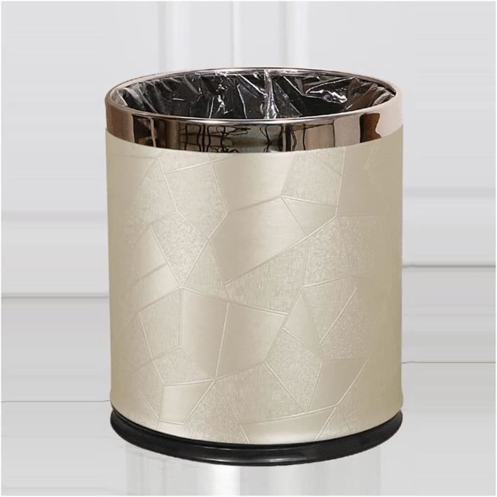 Poubelle D'Intrieur 10L Salon Bureau Papier Panier D'Eau Cube Double ...