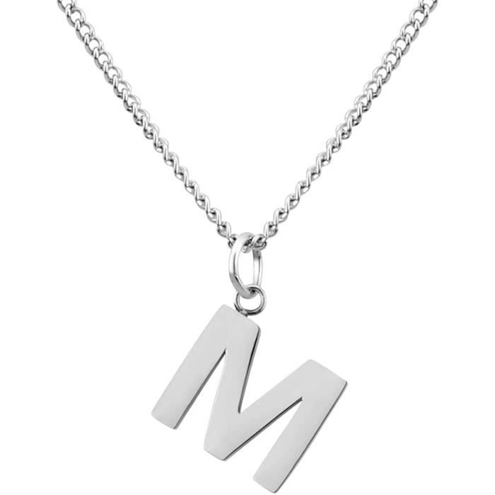 Collier Personnalisable Cœur Avec Initiale - Chaîne En Or, Longueur Réglable, Cadeau Pour Femme