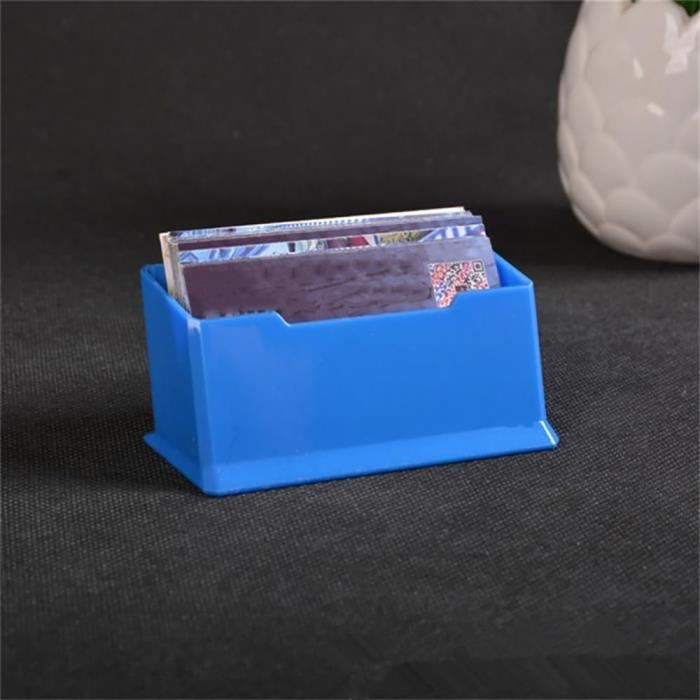 IMIKEYA Porte-Cartes De Visite Bureau - Présentoir Plastique Élégant, Organisateur Stable 10,6x4,7cm