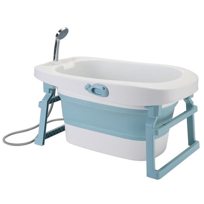 Fasike Baignoire Pliable Antiderapant Pour Bebe 3 En 1 85 3 55 5 43 7cm Bleu Cdiscount Puericulture Eveil Bebe
