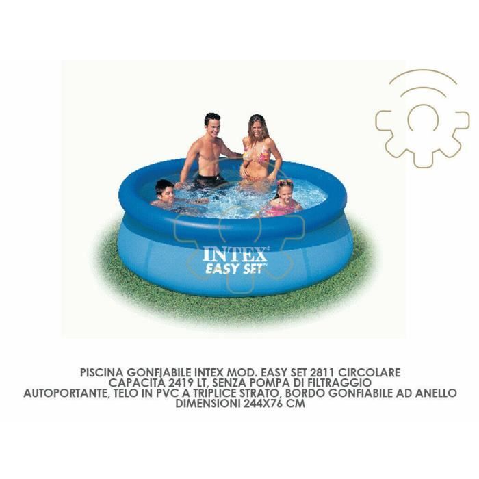 Piscine Easy Set Intex 3 05m X 0 76m Piscine Autoportante Intex Easy Set Achat Vente Pas Cher