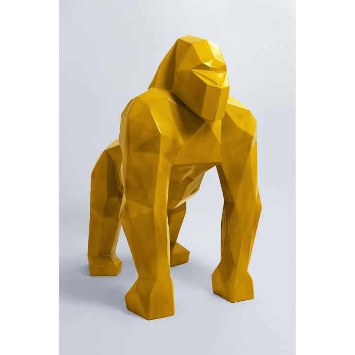 statue en resine grand gorille origami kamina 140cm sculpture deco decoration jardin design monkey cdiscount maison