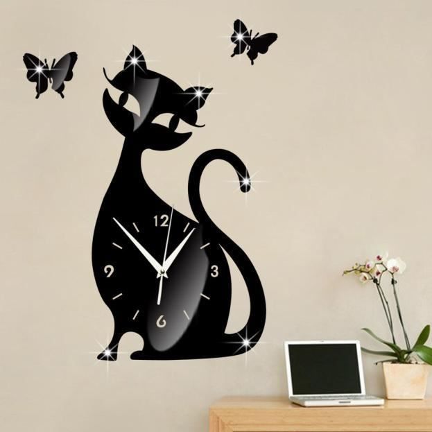 Ouniondo Sticker Muraux Amovible Miroir Chat Noir Mignon Horloge Design Moderne Decoration Accueil Montre Salon Maison Achat Vente Objet Decoration Murale Cdiscount Ouniondo Sticker Muraux Amovible Miroir Chat Noir Mignon Horloge Design Moderne Decoration Accueil Montre Salon Maison Achat Vente Objet Decoration Murale Cdiscount