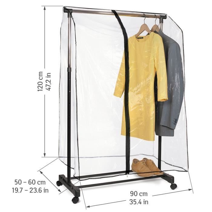 Lot De 6 Housse De Protection Pour Penderie Vetement Transparente