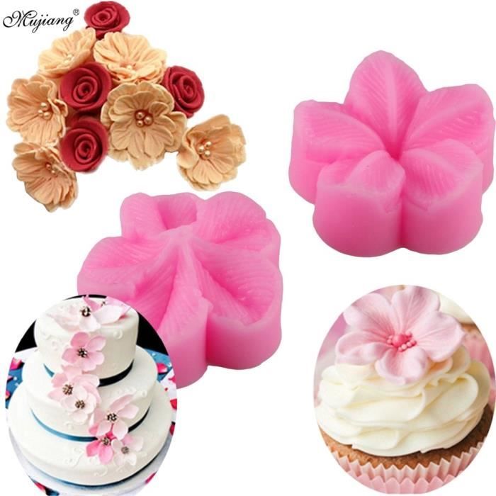 Grosse Fleur Rose Silicone Fondant Moule Gateau Decoration Chocolat Sugarcraft Moule Kitchen Dining Bar Maison Et Jardin Bharatmotordrivingschool In