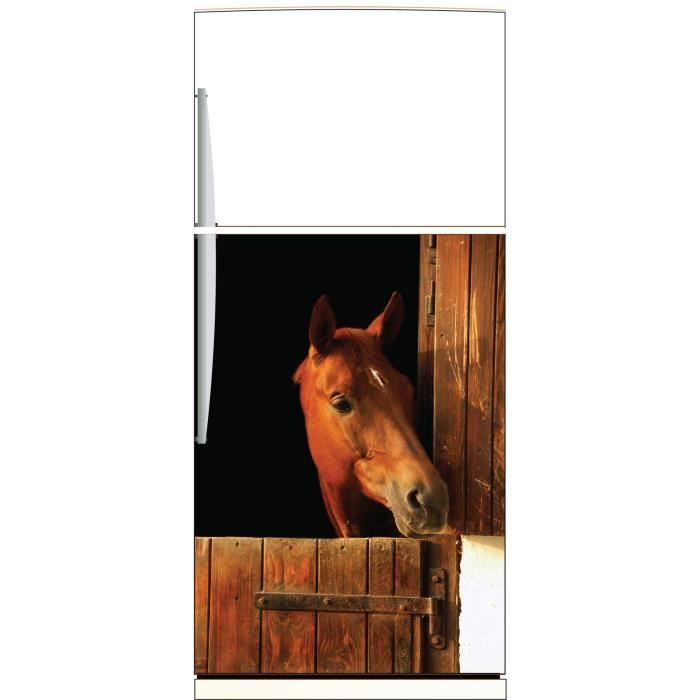 Sticker Frigo Cornet De Glace - Décor Cuisine 60x90 Cm, Vinyle Haute Qualité, Fabriqué En France