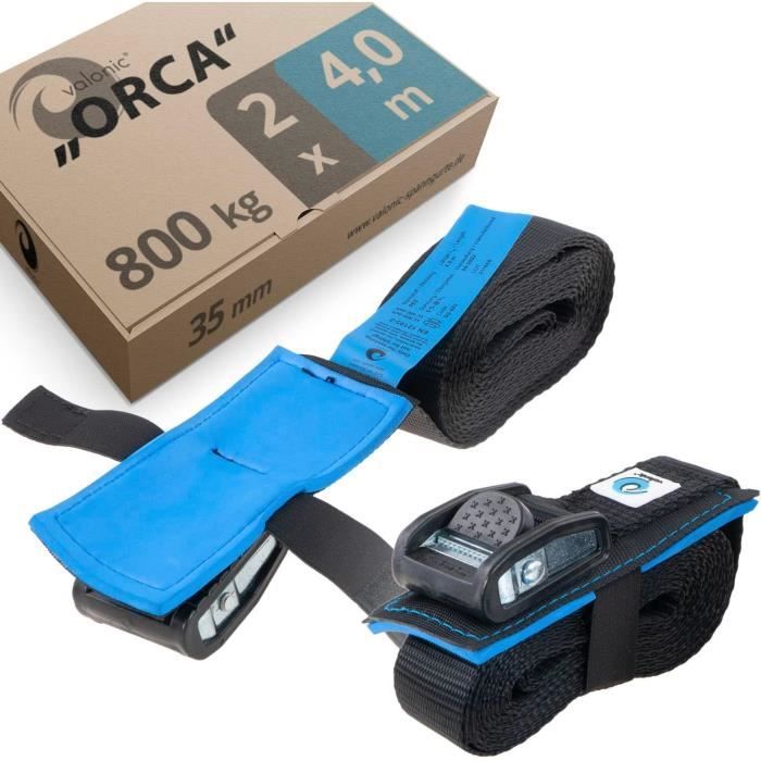 2M Sangle D'Arrimage, 6 Pièces Sangle à Cliquet Avec Boucle De Serrage En Alliage De Zinc Pour Fixation Moto/Voiture/Porte Vélo - Bricolage