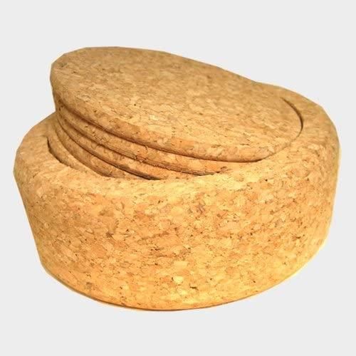 Dessous De Verre En Liège, Lot De 6 Dessous De Verre En