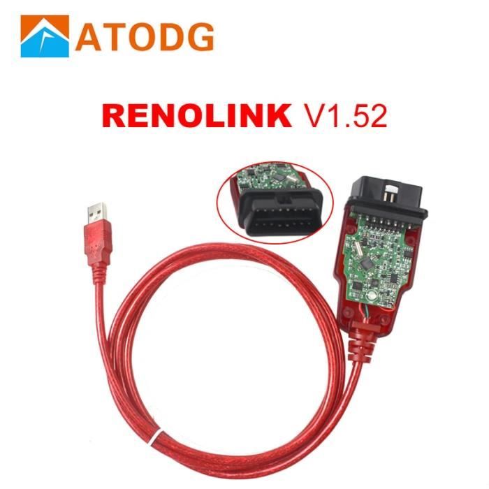 Renolink Programmateur Obd2 Pour Renault Ecu V1 52 Cd Logiciel Codage Des Cles Codage De Tableau De Bord Assorti Uch Fonctions De Achat Vente Outil De Diagnostic Renolink Programmateur Obd2 Po Cdiscount