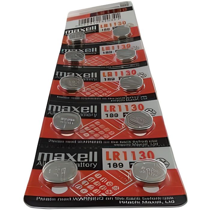 Pile bouton LR-1130 Maxell - Lot de 2 - Piles - Achat & prix