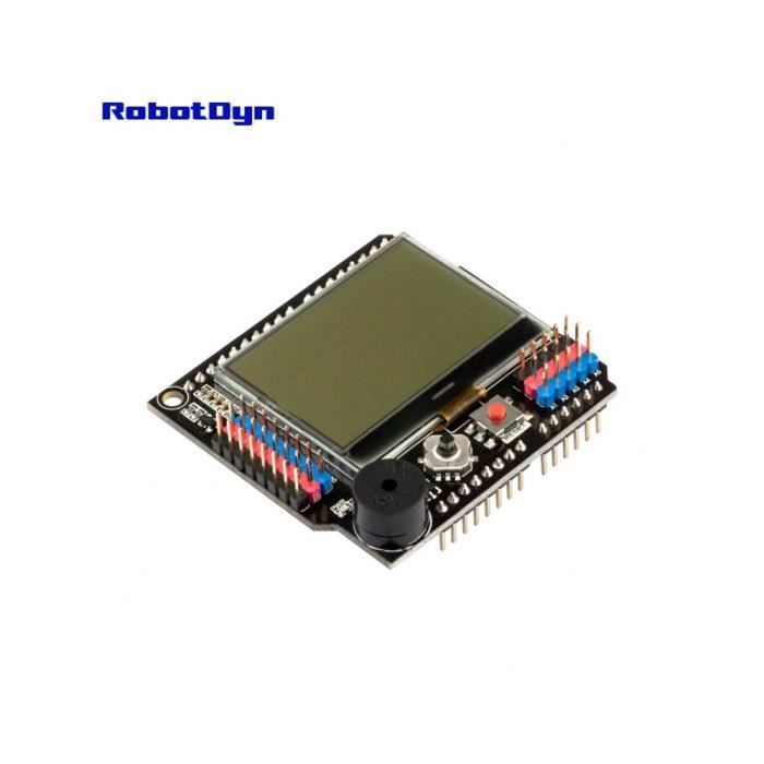 Lcd Blindage Du Clavier Lcd 1602 Lcd De Caracteres Entree Et De Sortie Carte D Extension Pour Arduino Ra Graphic Card Electronic Products Electronic Components