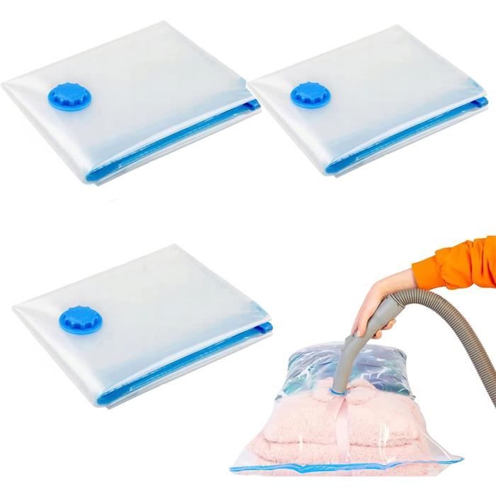 Lot de 20 Housses, Sacs de rangement sous vide par aspiration, 3 tailles  différentes pour vêtements - Idéal pour les voyages - Cdiscount Maison