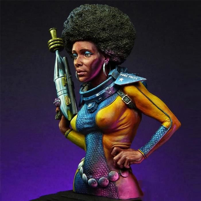 Figurines Pilote Femme Soldat - Échelle 1/64 - Résine - Pour Diorama Ou Collection