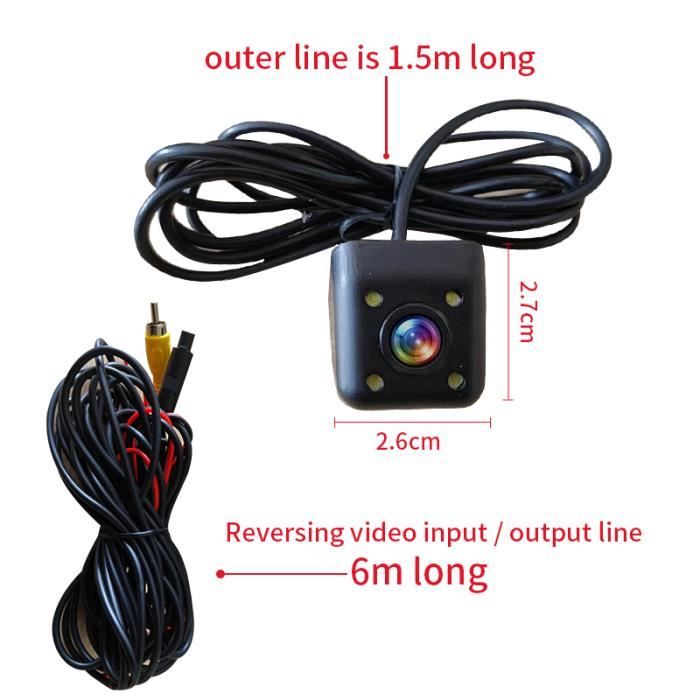 Caméra De Recul étanche 170° Pour Voiture/SUV - 12V, Vision Nocturne, Câble 6m - 4