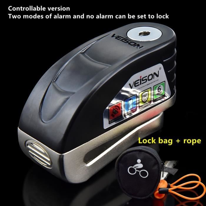 Câble De Rappel De Ressort De Sécurité Antivol Pour Moto Et Vélo  Vert Fluo 95065928