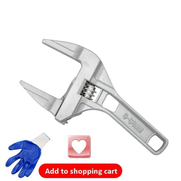 Yuwoda Zealux Tools Clé à Cliquet Réglable - Compatibilité Multi-tailles (9-32 Mm), Acier CR-V Durable, Outil Polyvalent 6 En 1 Pour Un Usage Domestique Et Professionnel, Fabriqué à Taiwan (S (9-11 Mm